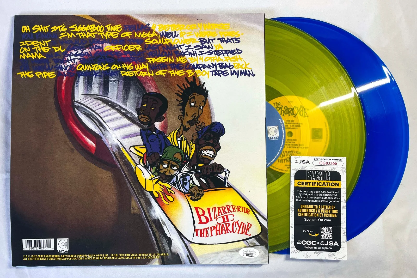 The Pharcyde Full Band Signed Autographed Bizzare Ride II Vinyl Album JSA COA, изображение 5