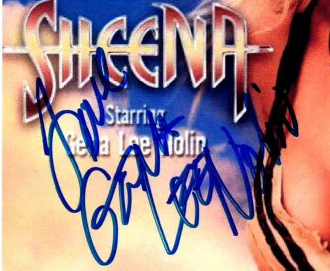 Gina Lee Nolin — Gena Lee Nolin Signed 8.5x11 Photo Sheena Baywatch Price is Right Model COA, изображение 3