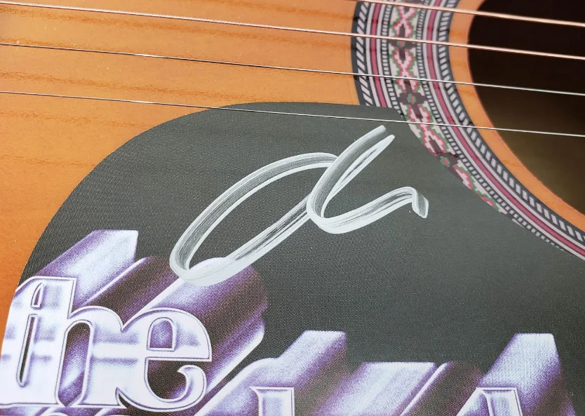 The Weeknd Abel Tesfaye Signed Acoustic Guitar w/ COA, image 2