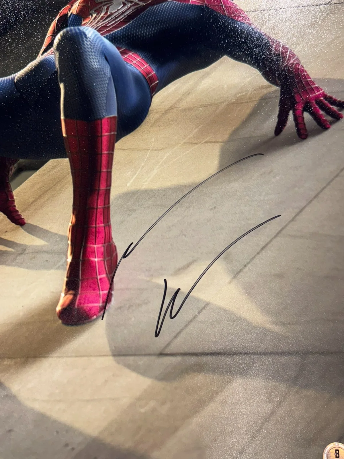 ANDREW GARFIELD SIGNED 16X20 SPIDER-MAN PHOTO AUTO BECKETT BAS COA, изображение 2