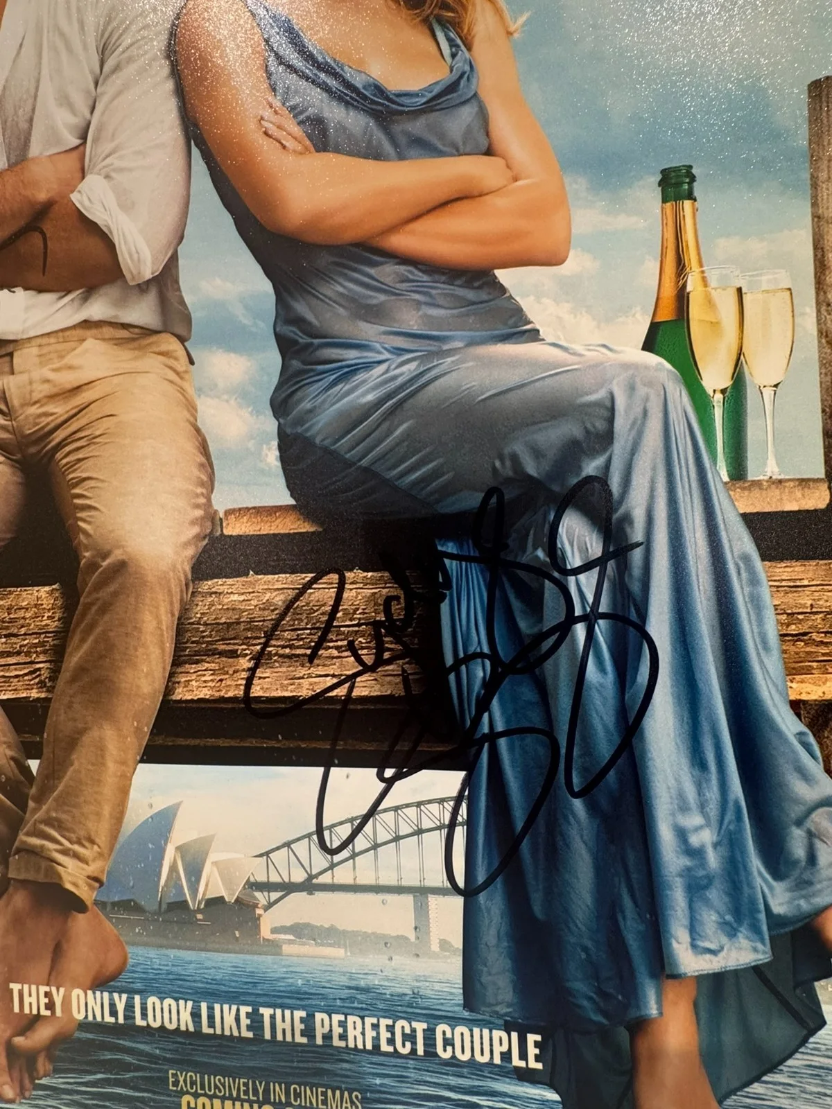 SYDNEY SWEENEY GLEN POWELL DUAL SIGNED 11X17 PHOTO ANYONE BUT YOU AUTO BAS COA, изображение 3