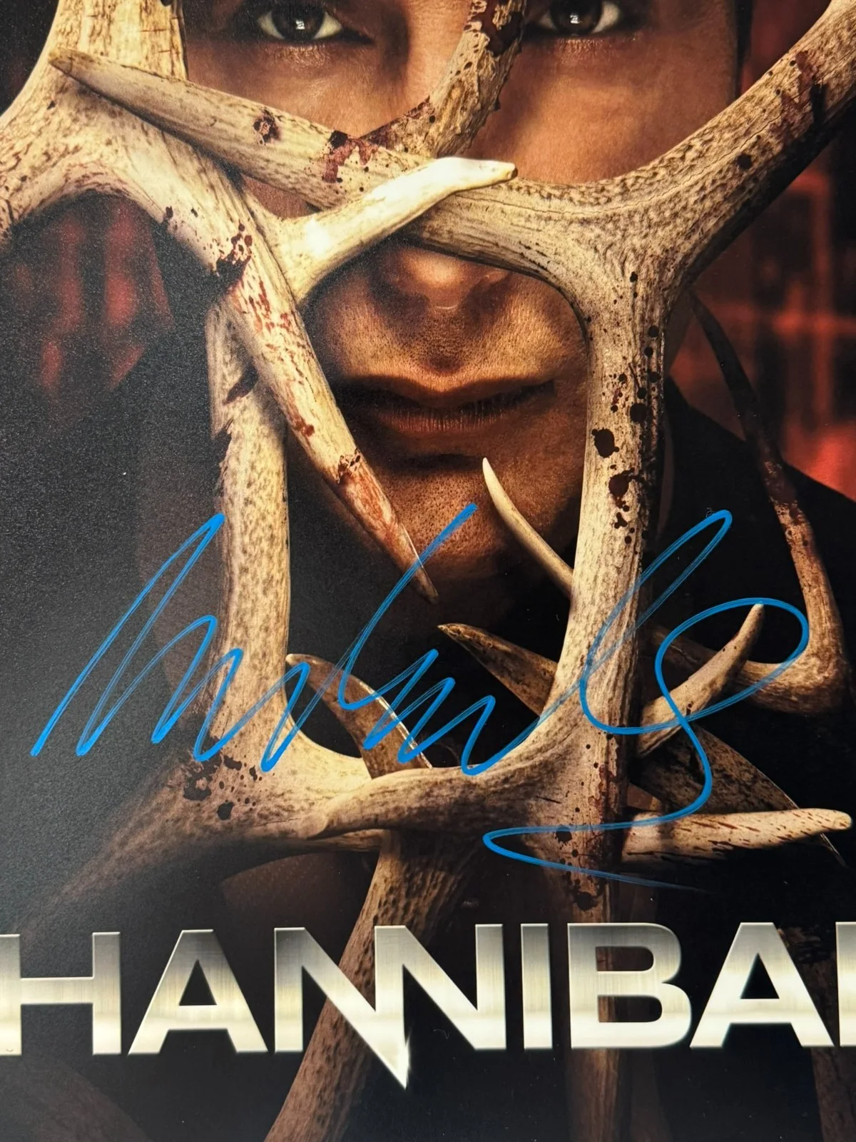 MADS MIKKELSEN SIGNED 11X17 HANNIBAL PHOTO AUTO HIT SHOW BECKETT BAS COA, image 2