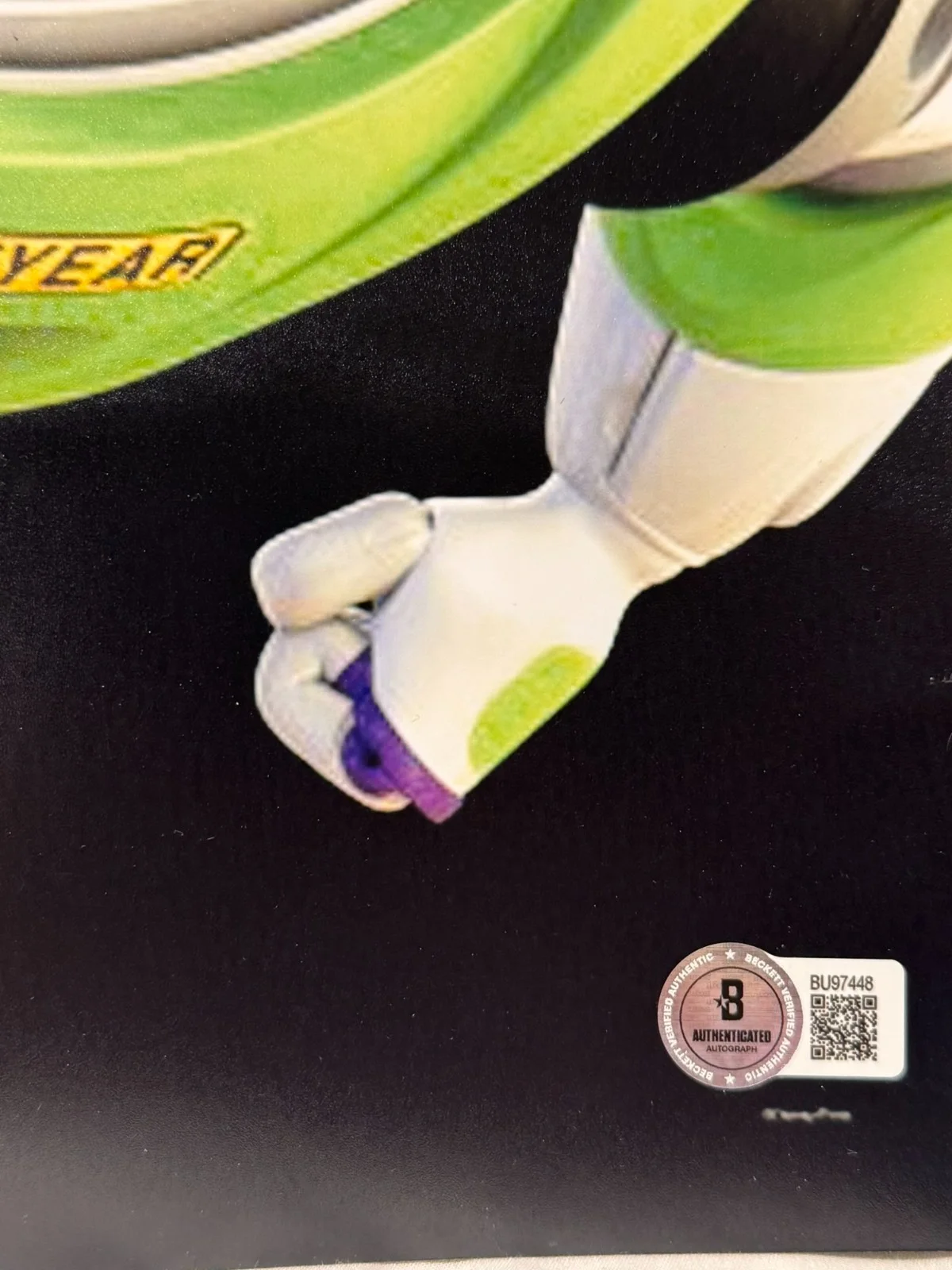 TIM ALLEN SIGNED 11X17 BUZZ LIGHTYEAR PHOTO TOY STORY 3 AUTO BECKETT BAS COA, image 3