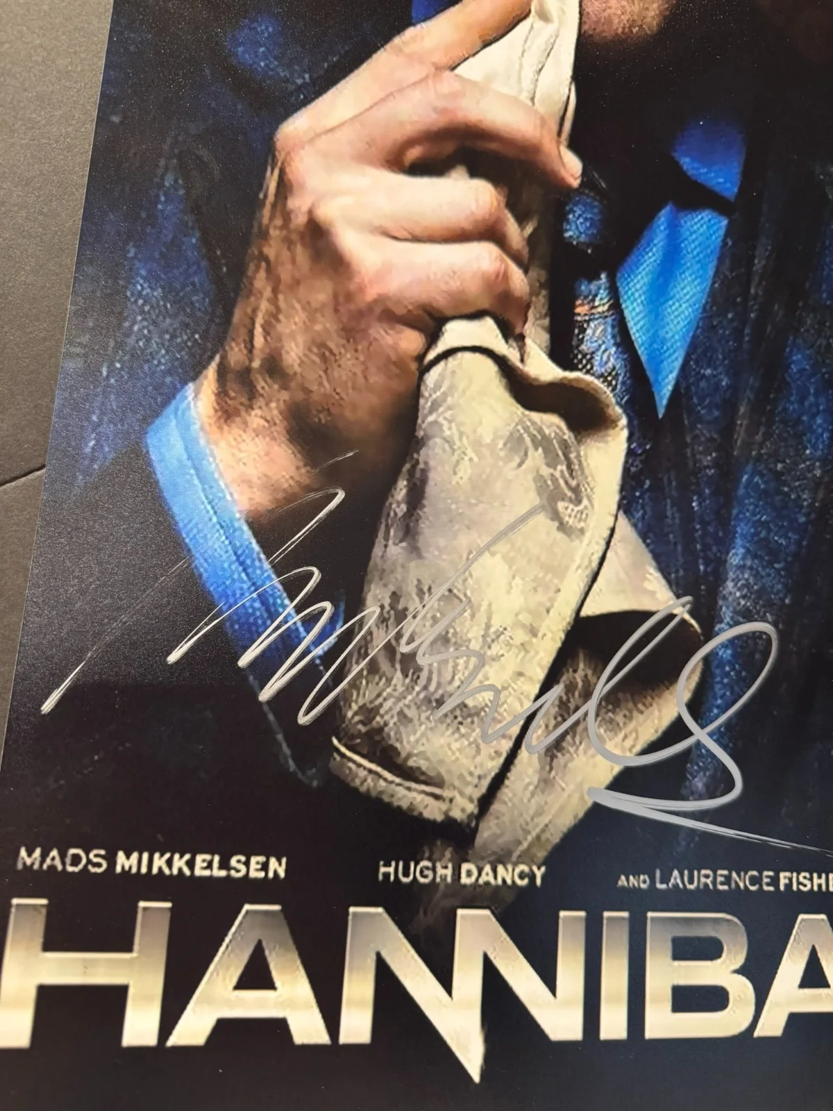 MADS MIKKELSEN SIGNED 11X17 HANNIBAL PHOTO AUTO HIT SHOW BECKETT BAS COA, image 2