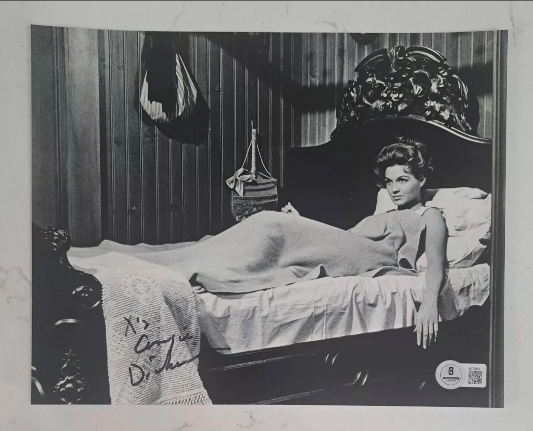 ANGIE DICKINSON as FEATHERS in Rio Bravo Signed/Inscribed 8x10 Photo Beckett BAS, image 2