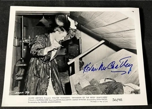 Kevin McCarthy — Kevin McCarthy signed autographed 8x10 photo Invasion of the Body Snatchers JSA
