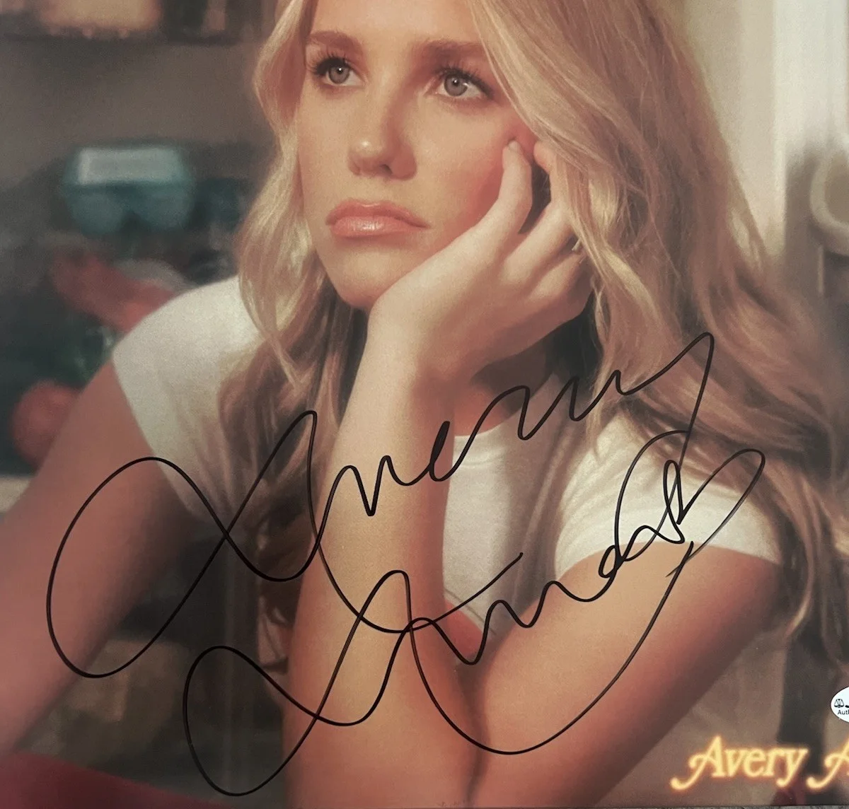 Avery Anna Signed Breakup Over Breakfast Vinyl Country Music Autograph Jsa Coa, изображение 2