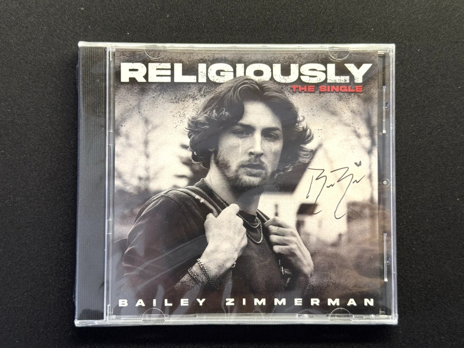 BAILEY ZIMMERMAN Religiously the Single Signed Autograph CD, image 3