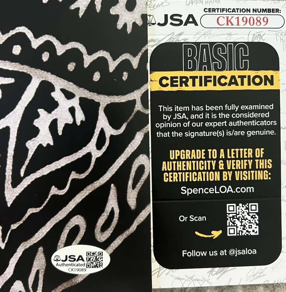 COREY KENT Signed Black Bandana Autograph Vinyl Country Music Star Jsa Coa, image 3