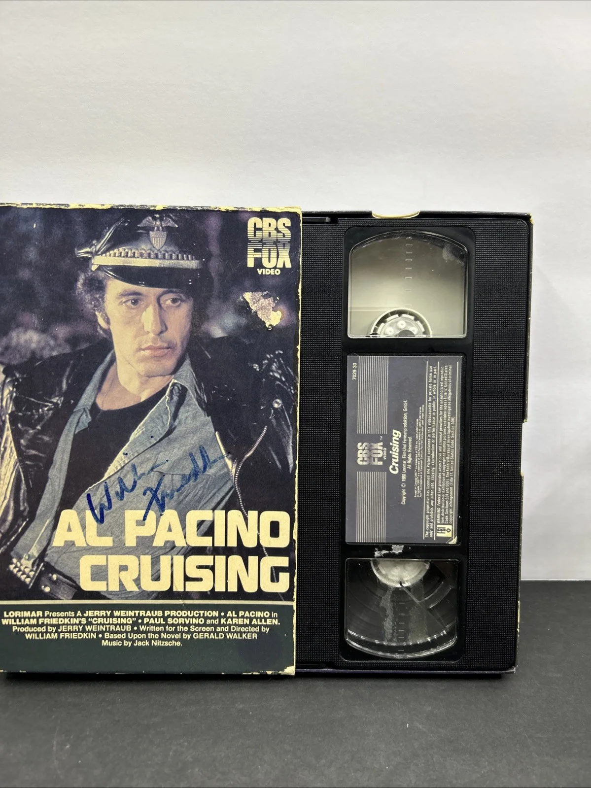 William Friedkin — SIGNED BY DIRECTOR WILLIAM FRIEDKIN CRUISING VHS TAPE, image 5
