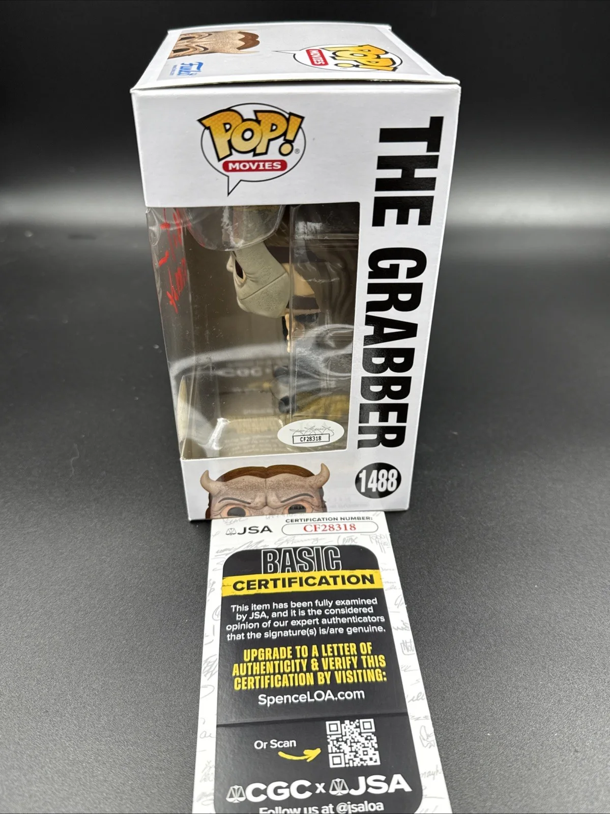 Mason Thames — Mason Thames signed Black Phone Grabber Funko Pop! #1488 CHASE JSA Ethan Hawke, image 2