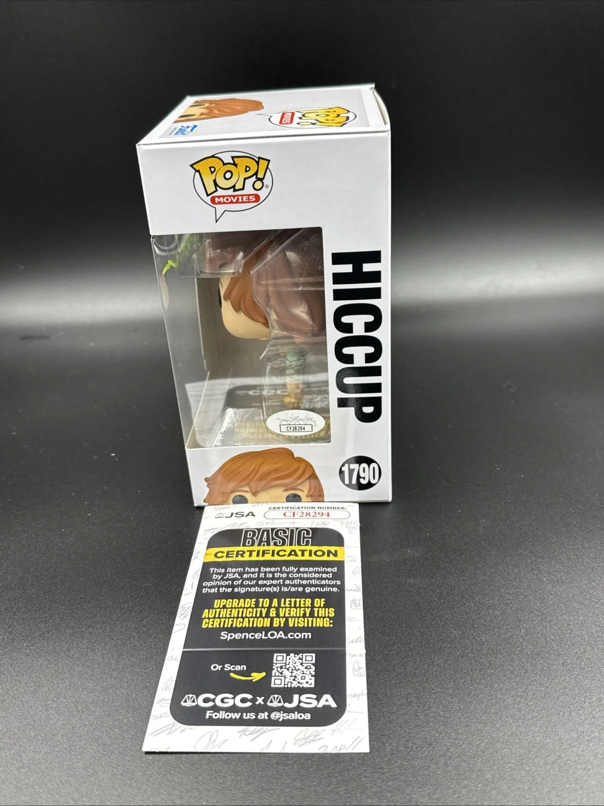 MASON THAMES — MASON THAMES SIGNED HICCUP FUNKO POP FIGURE HOW TO TRAIN YOUR DRAGON JSA COA!, изображение 2