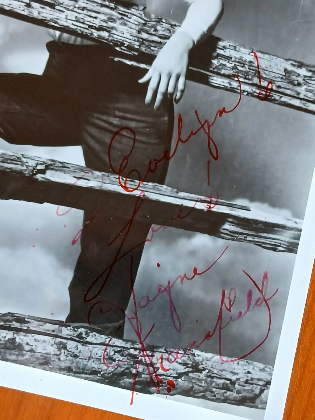 Jayne Mansfield — Jayne Mansfield Signed Autographed 10x8 Photo, image 3