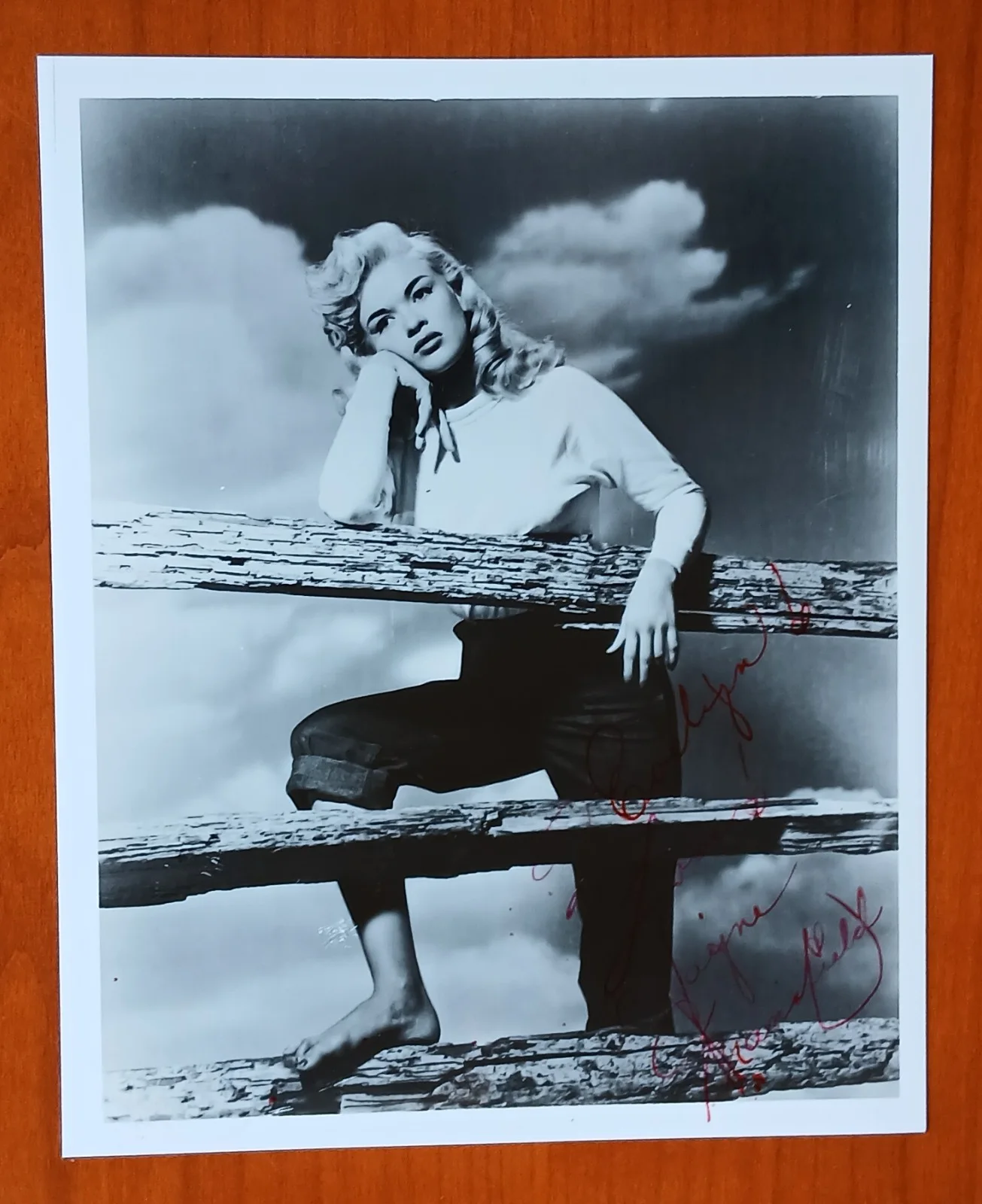 Jayne Mansfield — Jayne Mansfield Signed Autographed 10x8 Photo, image 5
