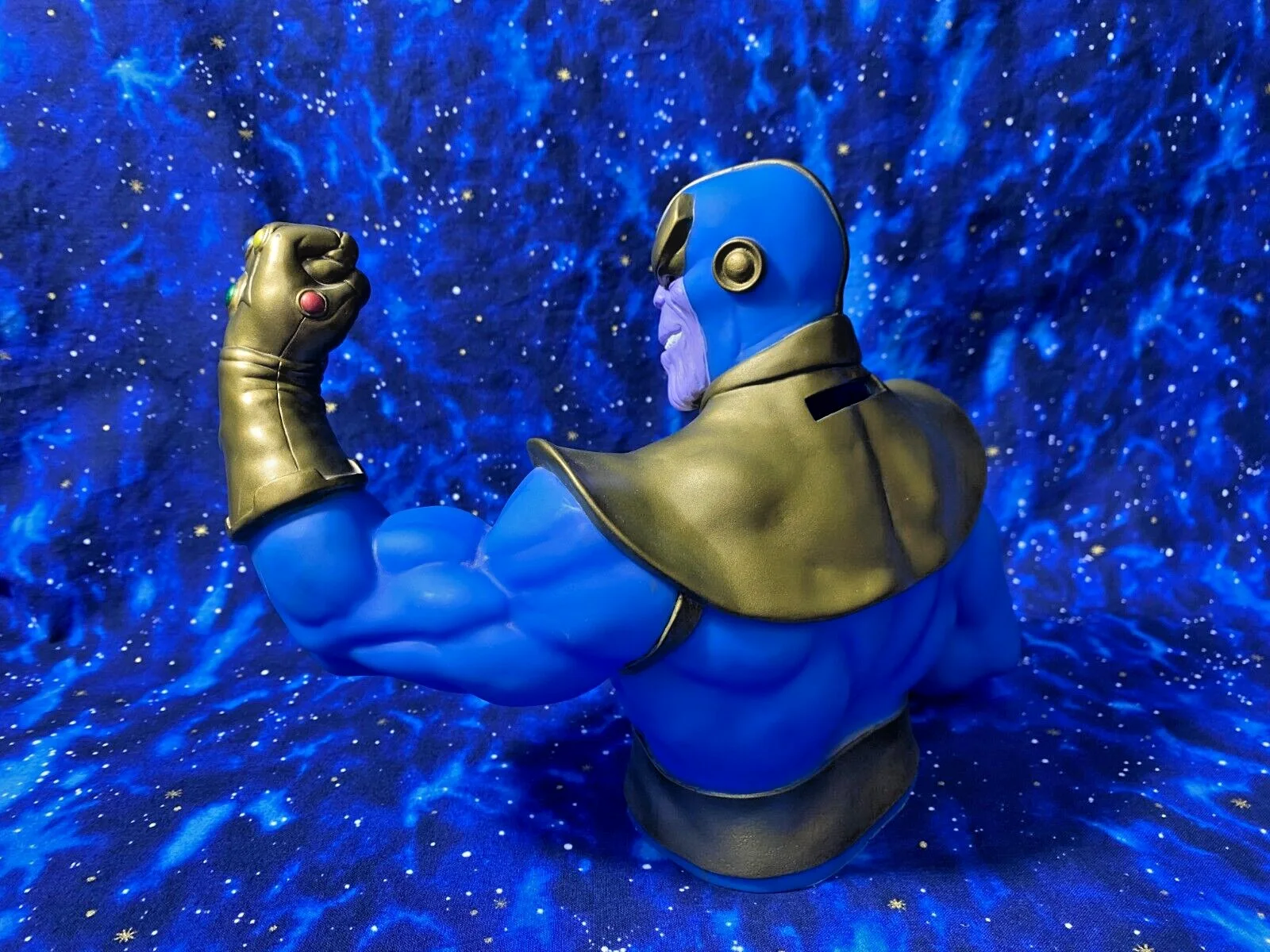 Sam de la Rosa Autographed Thanos Bust Coin Bank Marvel Comics Artist, image 3