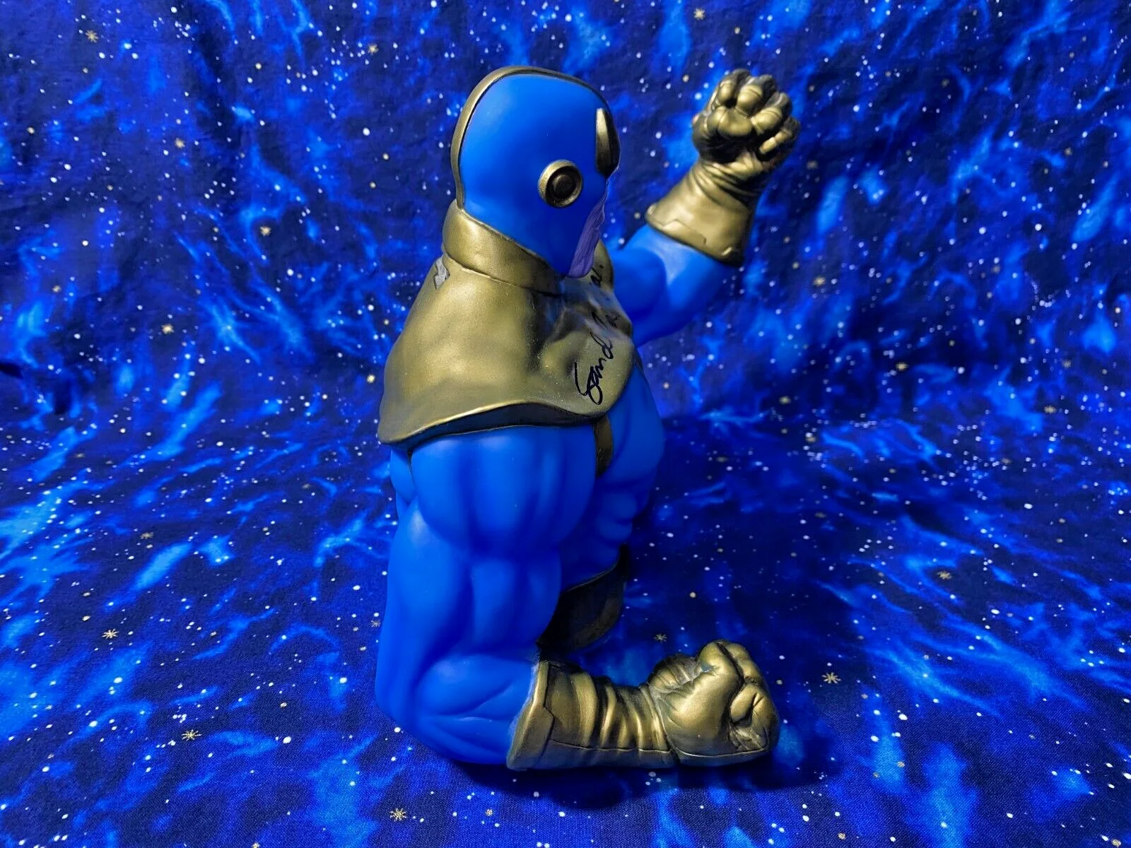 Sam de la Rosa Autographed Thanos Bust Coin Bank Marvel Comics Artist, image 4