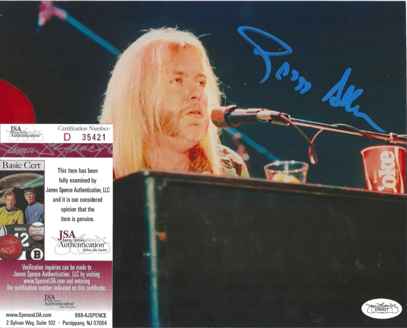 Gregg Allman — d2017 Gregg Allman signed 8x10 Photo - The Allman Brothers Band - AUTHENTICATED