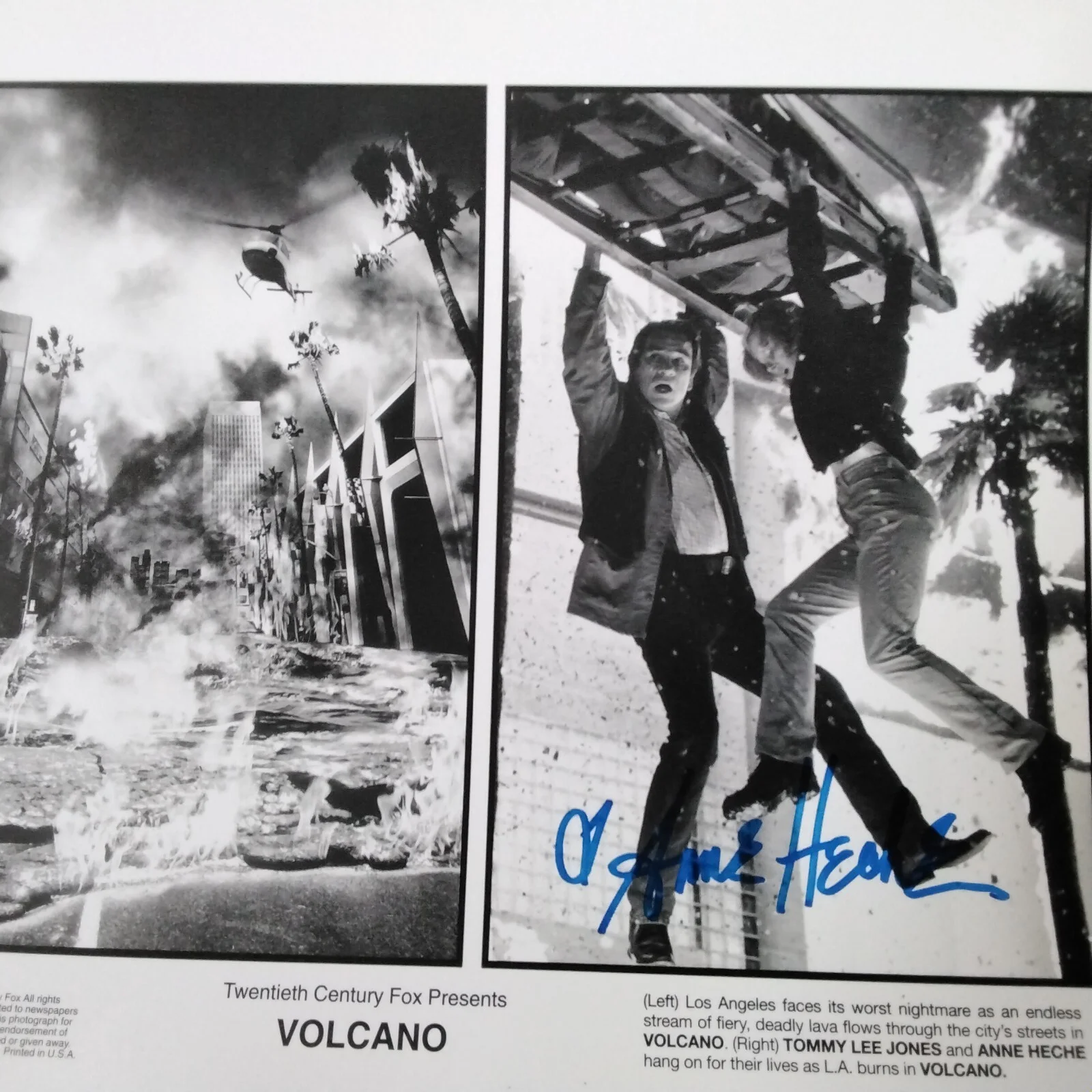 Anne Heche SIGNED 1997 Photo Movie TV Actress Volcano Donnie Brasco Ally McBeal, изображение 3