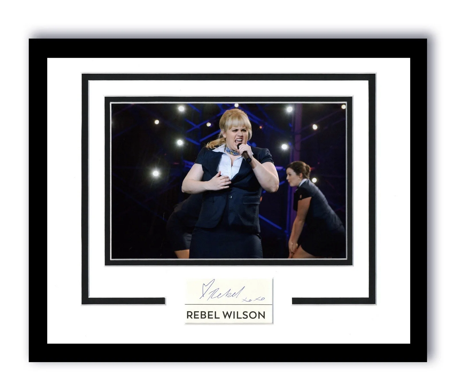 Rebel Wilson — REBEL WILSON SIGNED AUTOGRAPH FRAMED 11x14 DISPLAY ACOA PITCH PERFECT PHOTO