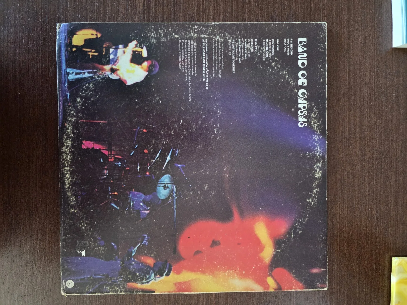 Jimi Hendrix Autographed Band Of Gypsys Album, изображение 3
