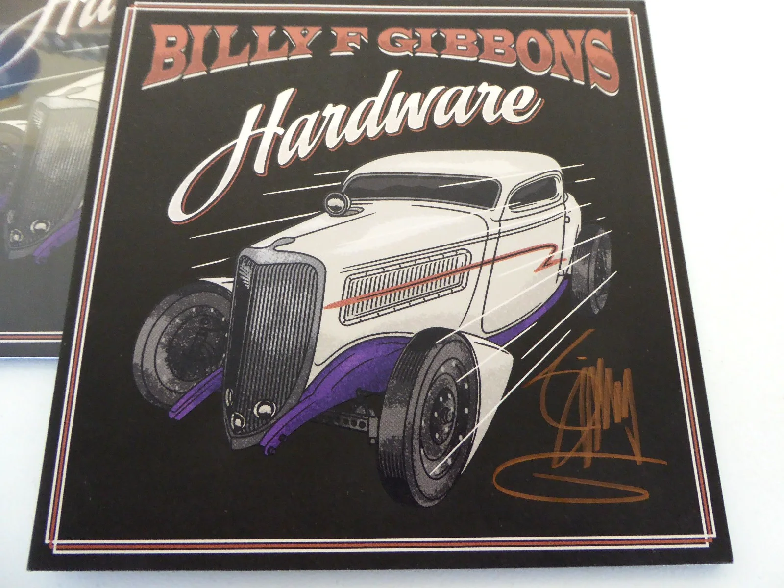 Billy Gibbons Signed "Hardware" Record Vinyl LP Autographed, ZZ Top, JSA COA, image 2