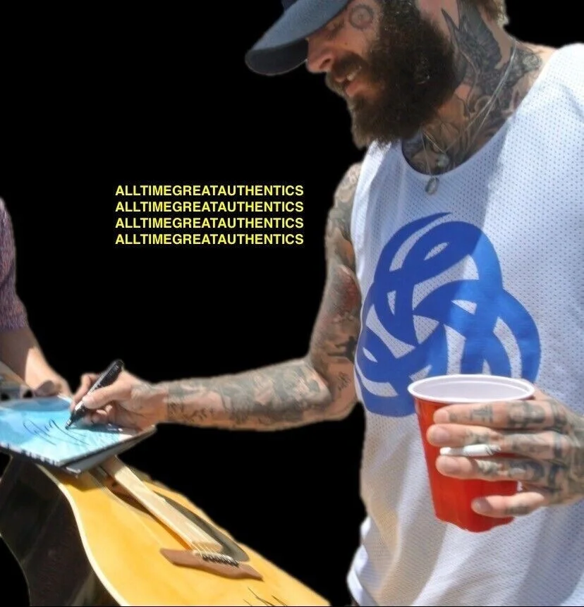 POST MALONE SIGNED 'BEERBONGS & BENTLEYS' ALBUM VINYL RECORD LP BECKETT COA, изображение 4