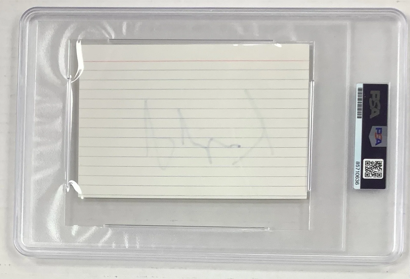 Angelina Jolie — Angelina Jolie Signed Index Card Movie Actor Tomb Raider Autograph PSA/DNA 9, изображение 3