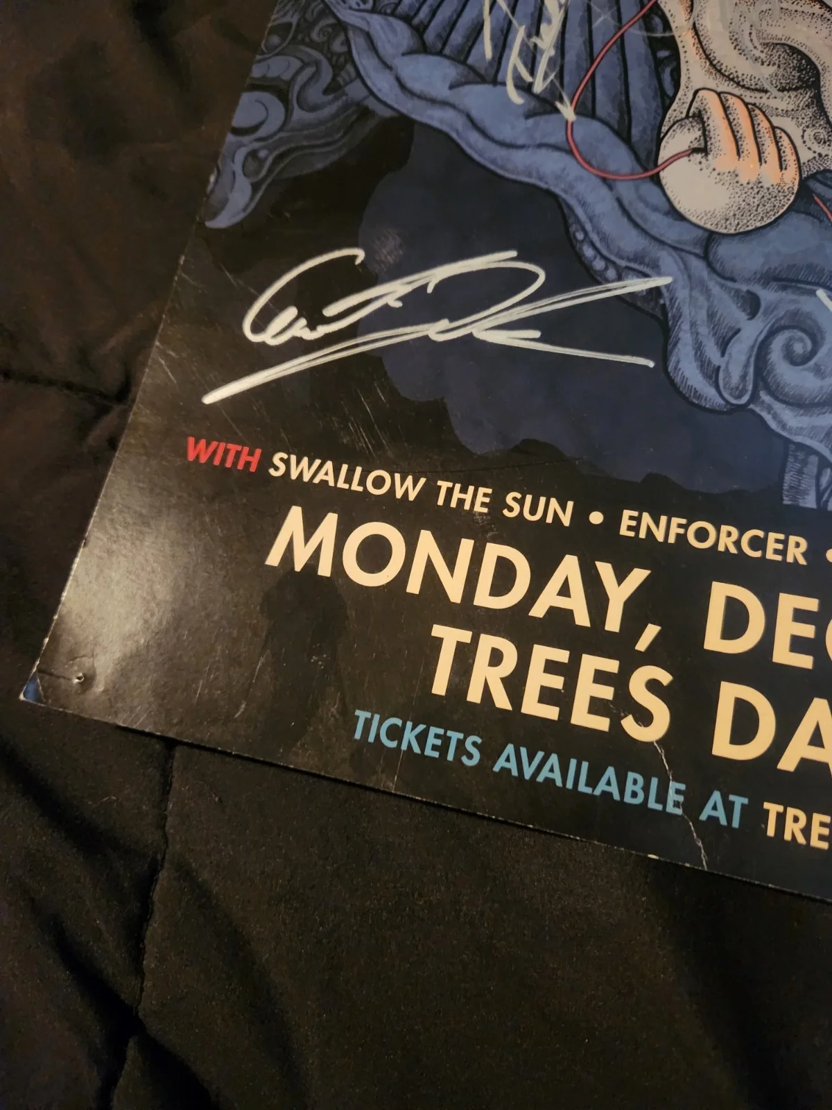 Dark Tranquillity 2016 Tour Poster signed, image 2