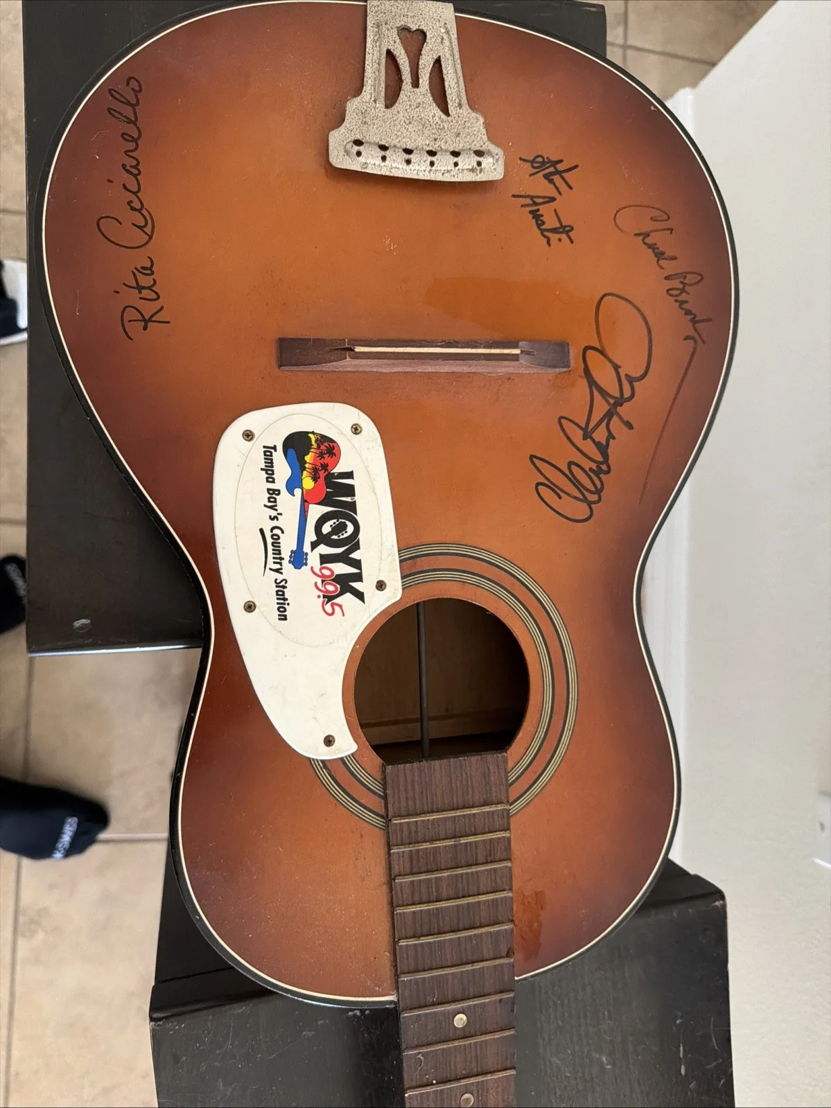 Acoustic Guitar Signed By Music Artists, image 2