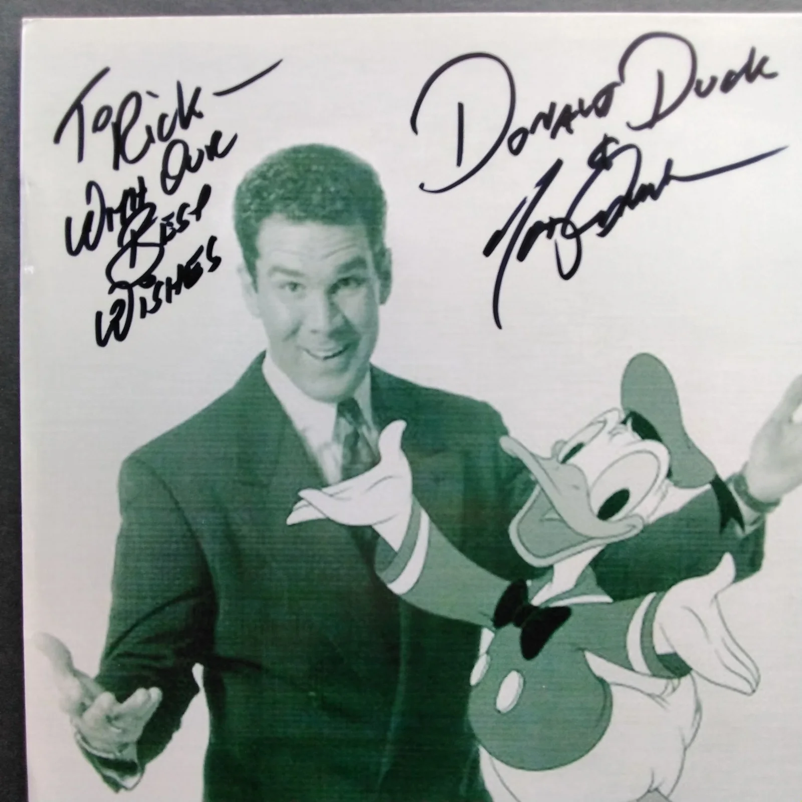 Tony Anselmo SIGNED 8x10 Photo Donald Duck Voice Actor Disney Animator, изображение 3