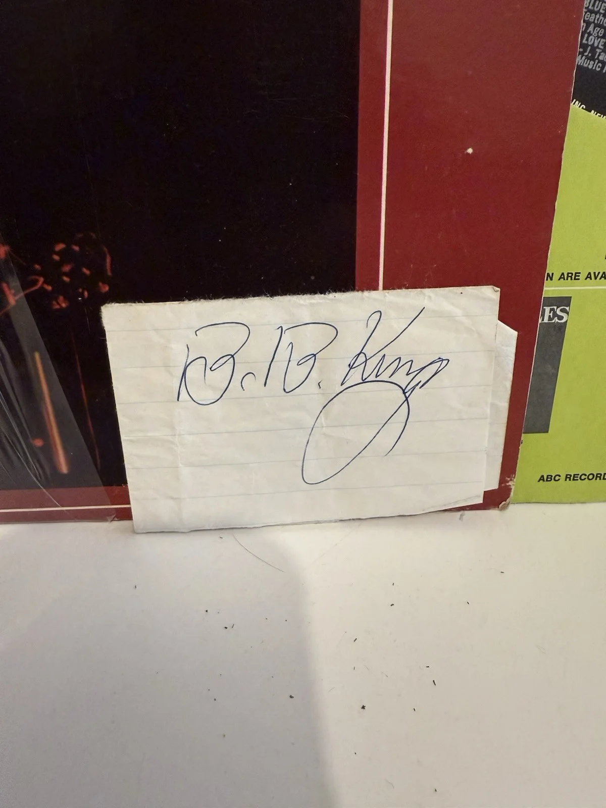 1960's BB King Signed Autograph With Live At The Regal Lp, image 2