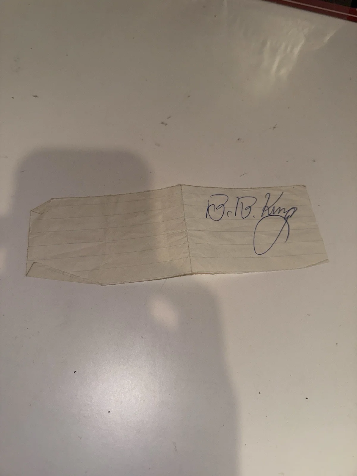 1960's BB King Signed Autograph With Live At The Regal Lp, image 4