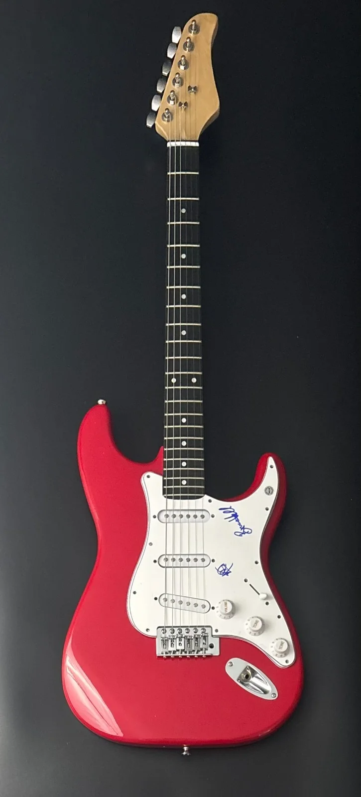 GFA Bruce Hall & Neal Doughty * REO SPEEDWAGON * Band Signed Electric Guitar COA, image 2