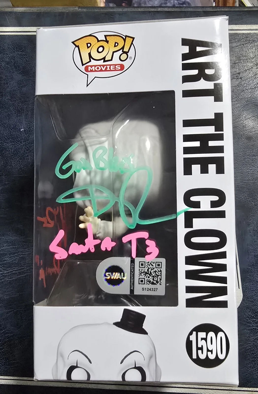 Felissa Rose, Dan Roebuck — Terrifier Double Signed Felissa Rose & Dan Roebuck Funko Pop Art The Clown SWAU, изображение 3