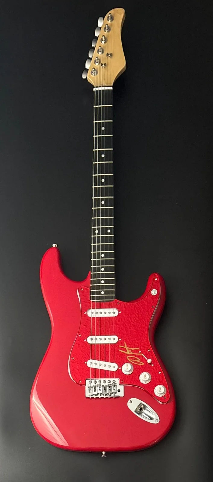 GFA Queen Band Singer * ADAM LAMBERT * Signed Electric Guitar PROOF COA, image 2