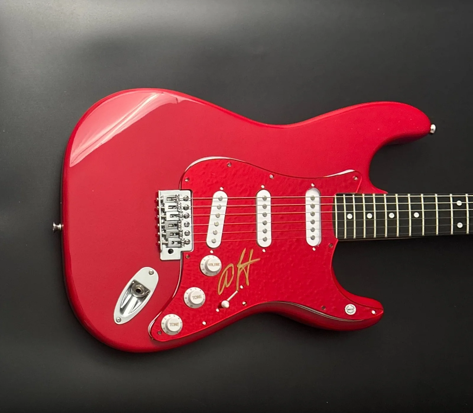 GFA Queen Band Singer * ADAM LAMBERT * Signed Electric Guitar PROOF COA, image 4