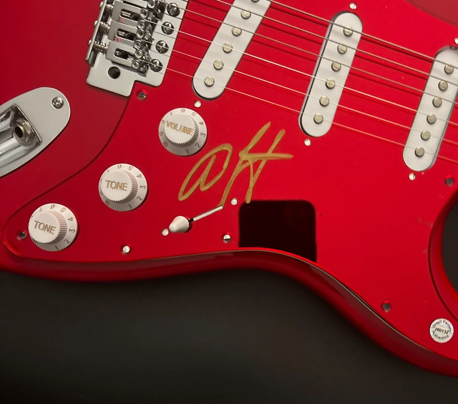 GFA Queen Band Singer * ADAM LAMBERT * Signed Electric Guitar PROOF COA, image 5