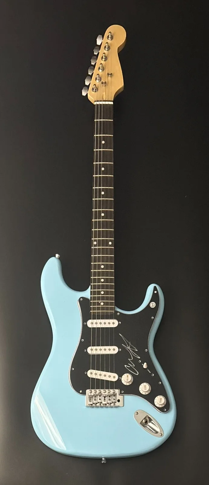 GFA Queen Band Singer * ADAM LAMBERT * Signed Electric Guitar PROOF COA, image 5
