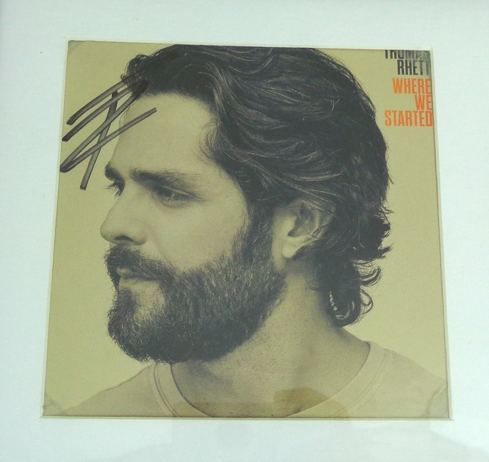 Thomas Rhett — Thomas Rhett Country Signed Autograph Where We Started CD Framed PSA/DNA COA, image 2