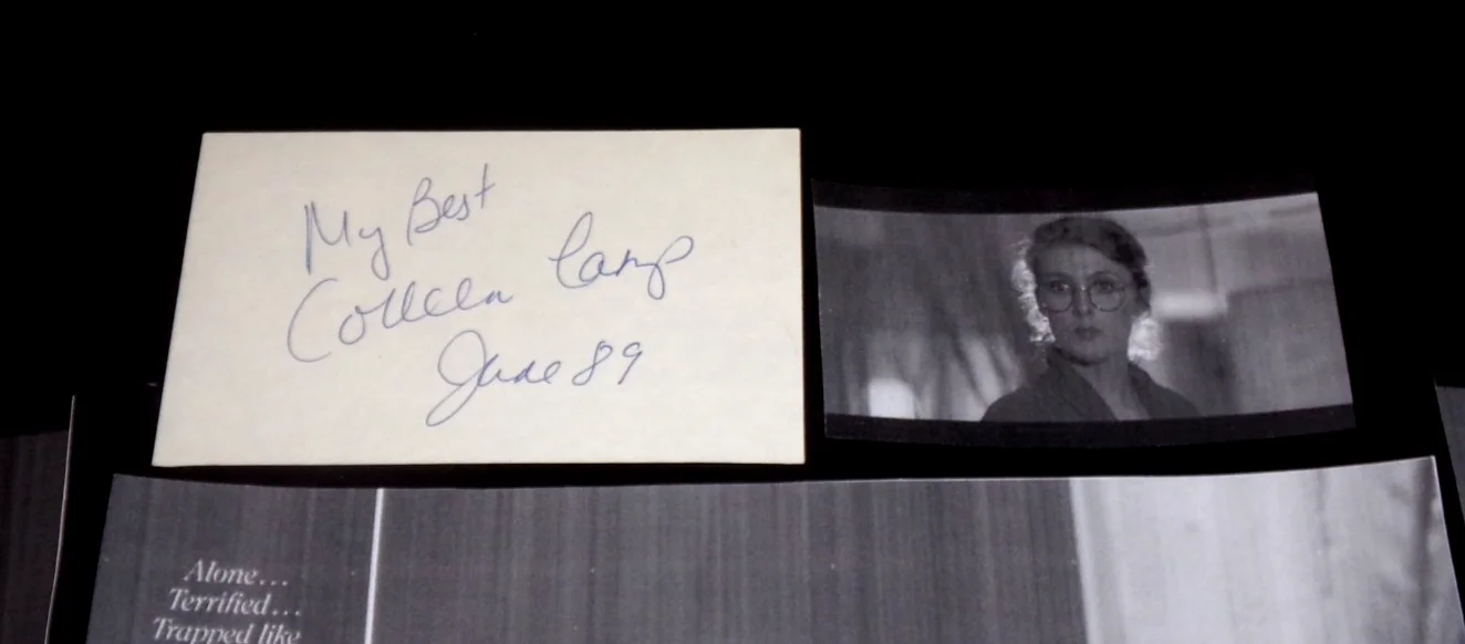 Morgan Fairchild Andrew Stevens Michael Sarrazin Vince Edwards — The Seduction Movie Cast Autographed Index Cards Fairchild Sarrazin Stevens Camp, изображение 4