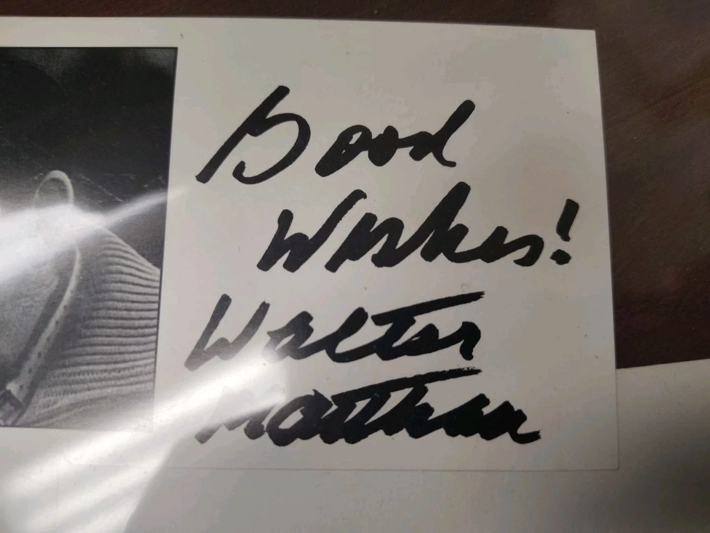 Walter Matthau — Vintage Walter Matthau Signed B & W Portrait Photo, изображение 2