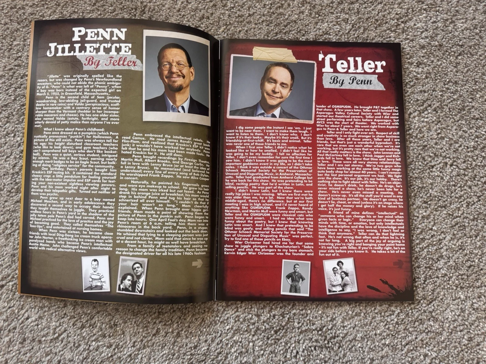 AUTOGRAPHED Penn & Teller Show Program Book From Las Vegas!, image 2