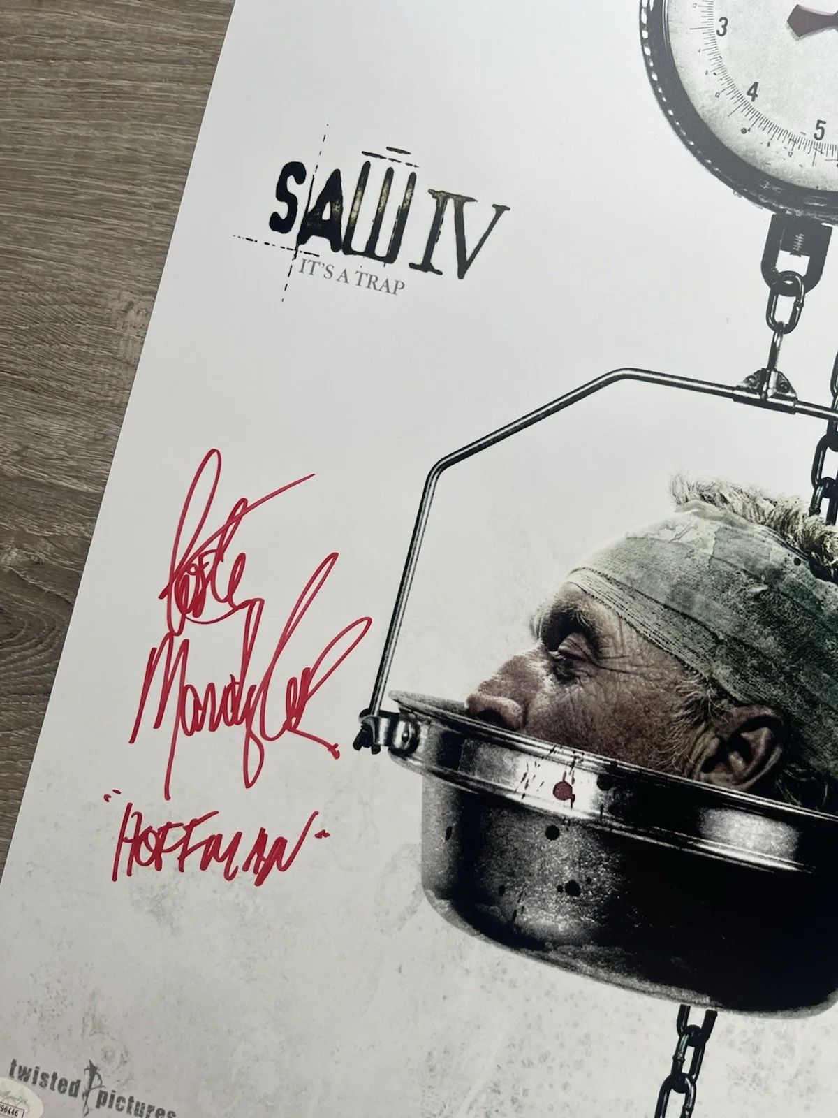 Costas Mandylor — Costas Mandylor Signed Saw IV 11x17 Photo JSA COA Detective Hoffman Jigsaw, image 4