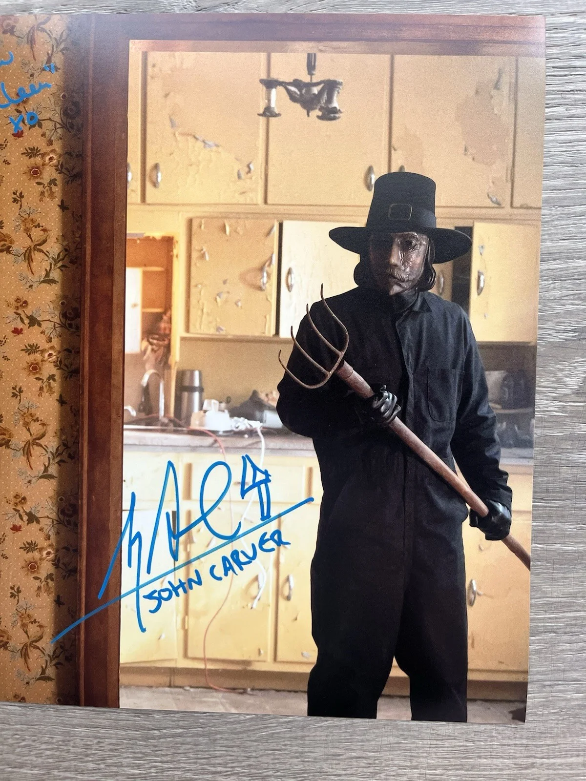 Karen Cliche Alex Armbruster Signed Thanksgiving 11x14 Photo JSA COA John Carver, изображение 4