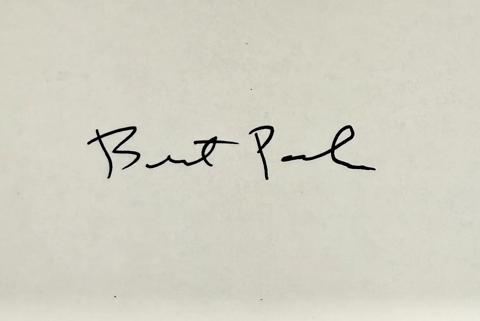 Bert Parks — BERT PARKS Autograph Signed 4x 6 INDEX CARD Miss America Pageant Stop the Music, image 2