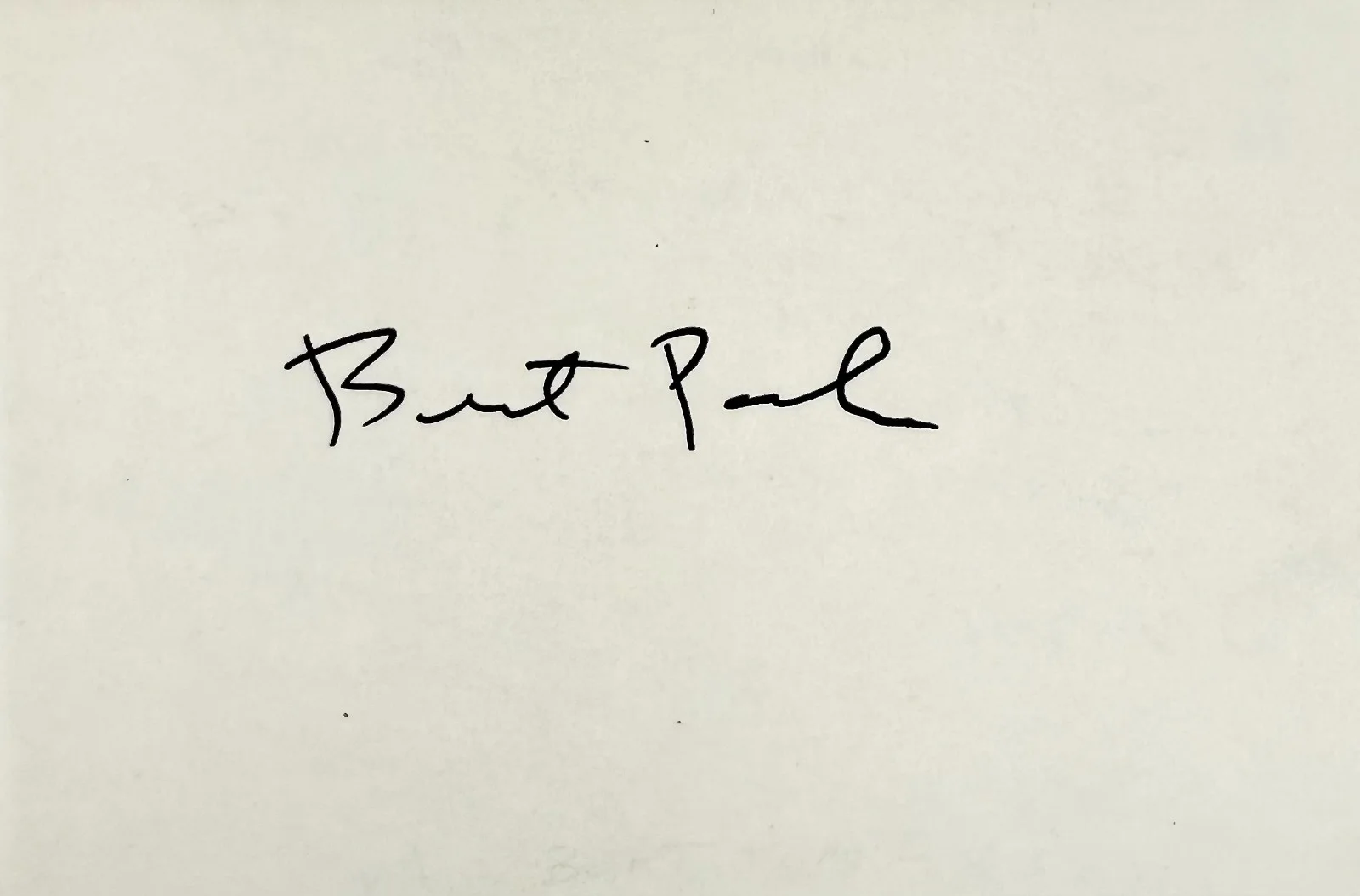 Bert Parks — BERT PARKS Autograph Signed 4x 6 INDEX CARD Miss America Pageant Stop the Music, image 4