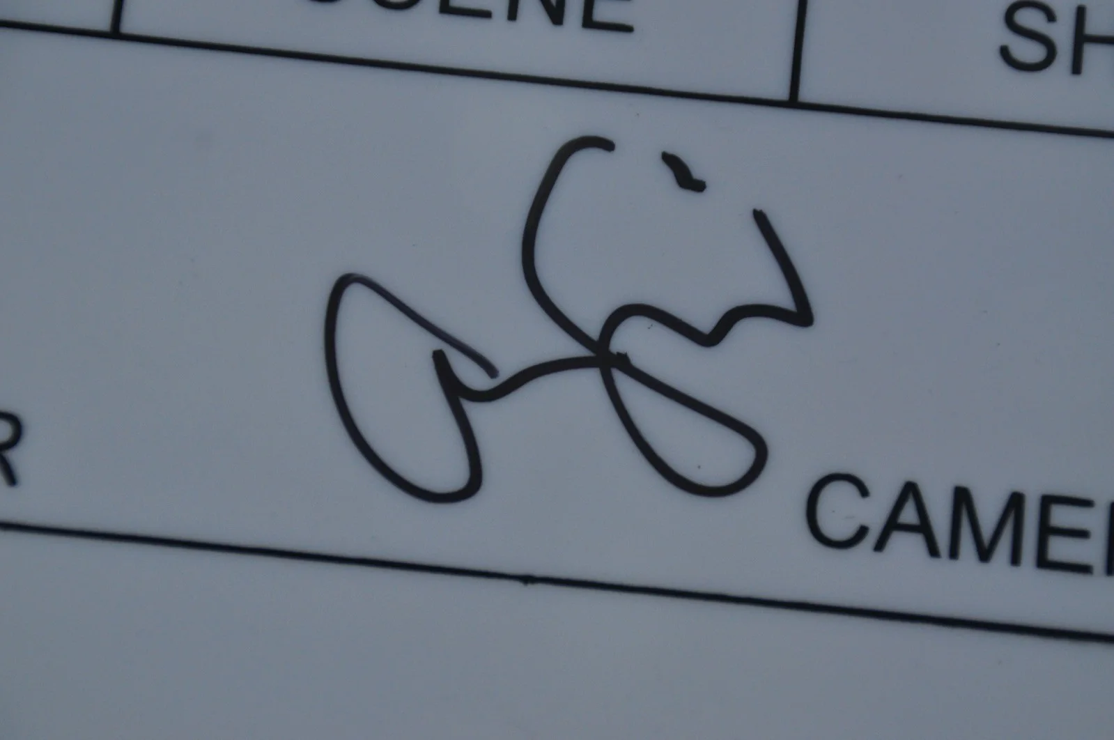 White Directors Clapper Board Signed By Alexander Skarsgård With COA, image 2