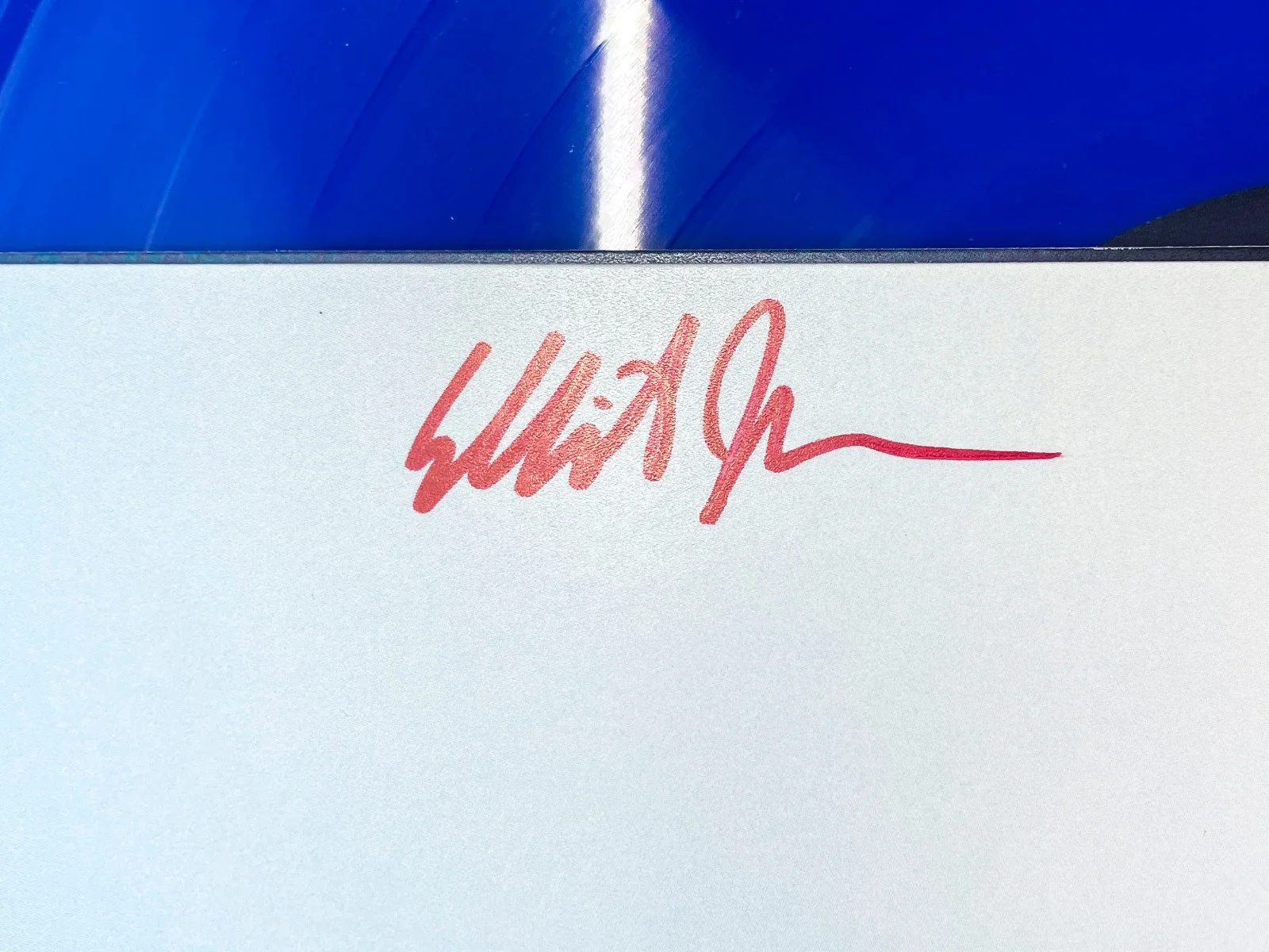 DEEP SEA DIVER Band Signed BILLBOARD HEART Blue Vinyl Album JSA Jessica Dobson, изображение 3