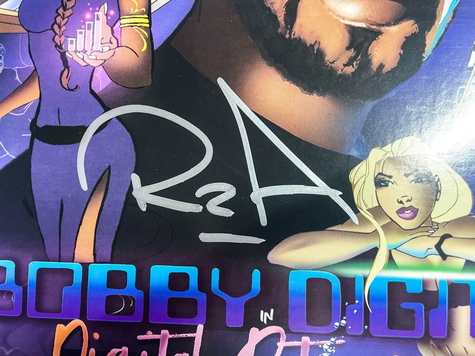 RZA Signed Autographed Bobby DIGITAL POTIONS RSD Vinyl Album LP EXACT Proof JSA, изображение 2