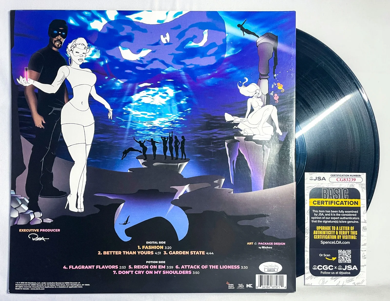 RZA Signed Autographed Bobby DIGITAL POTIONS RSD Vinyl Album LP EXACT Proof JSA, изображение 4